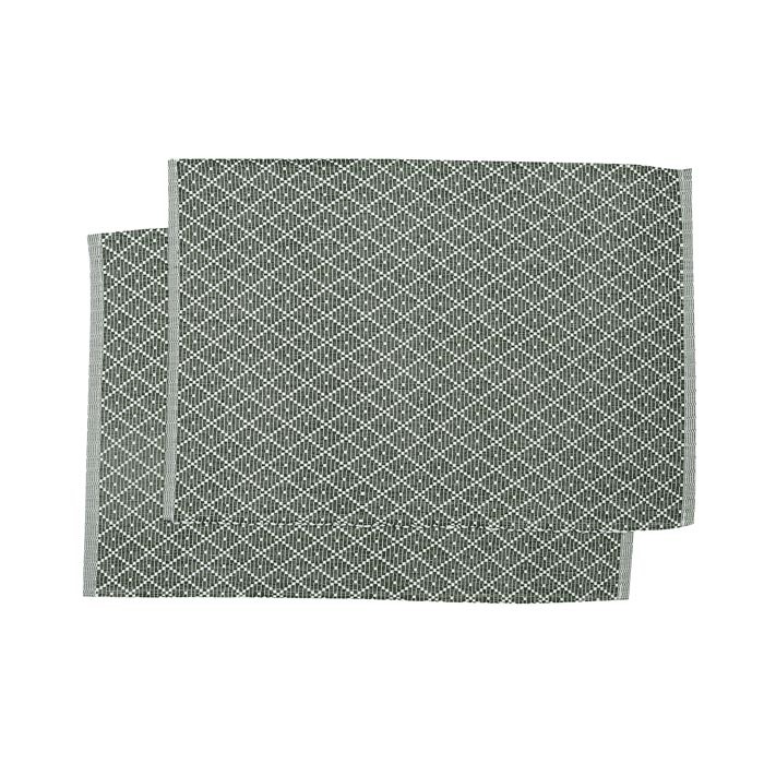 Återvunnen Tablett 2-pack Ella, Olivgrön/Beige
