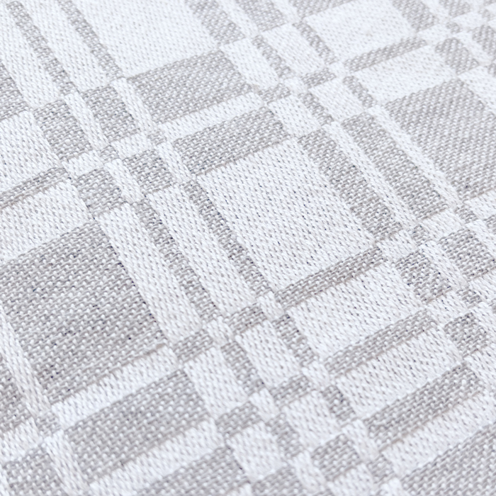 Återvunnen Duk Lilly, Grå/Vit