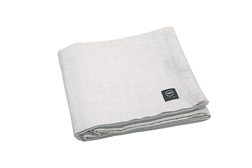 Återvunnen Duk Meja, Beige/Silver