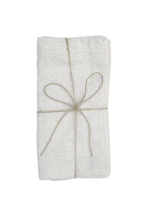 Återvunnen Servett 2-pack Meja, Beige/Silver
