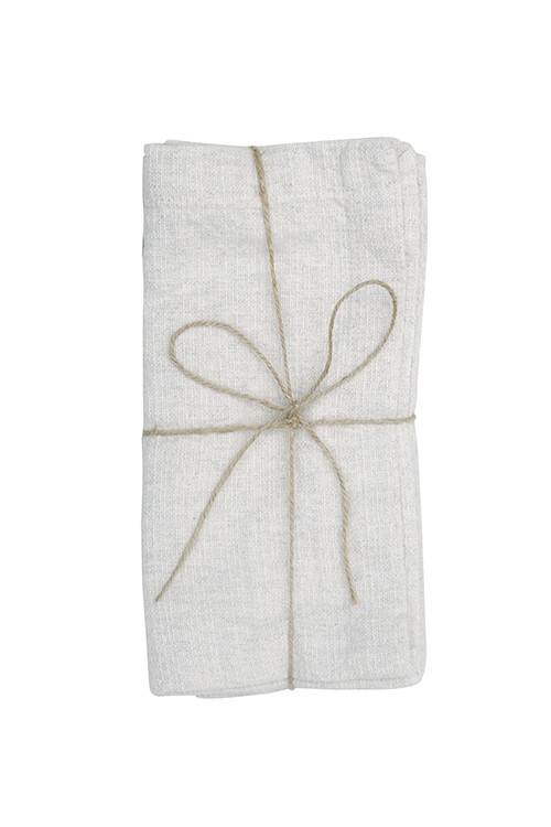 Återvunnen Servett 2-pack Meja, Beige/Silver
