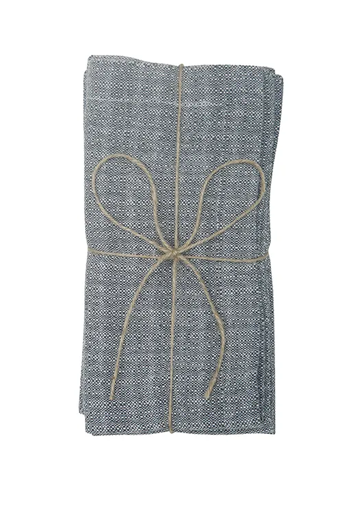 Återvunnen Servett 2-pack Meja, Mörkgrå/Silver