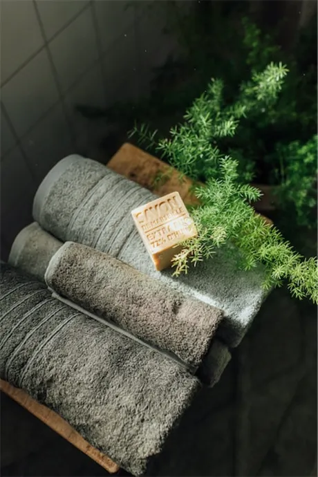 Handduk Royal, Bambu, Mossgrön
