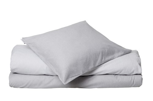 Påslakanset 2-dels Runmarö, Grå/Vit