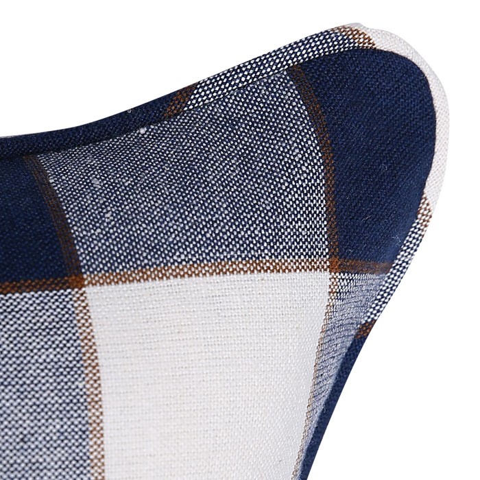 Återvunnet Kuddfodral Ted, Marinblå/Beige