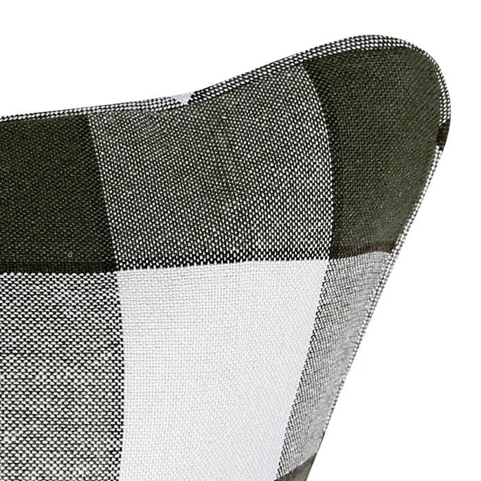 Återvunnet Kuddfodral Ted, Olivgrön/Beige