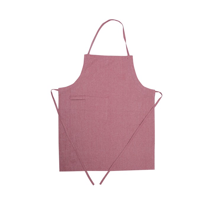 Återvunnet Förkläde Ulla, Röd/Beige
