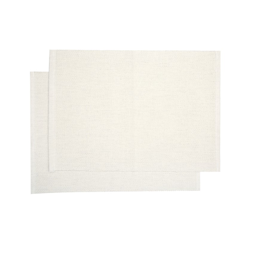 Återvunnen Tablett 2-pack Kalle, Ecru/Vit