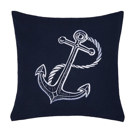 Återvunnet Kuddfodral Ankaret, Marinblå