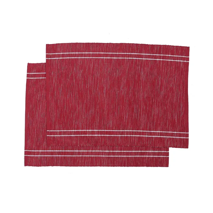 Återvunnen Tablett 2-pack Rune, Mörkröd/Beige