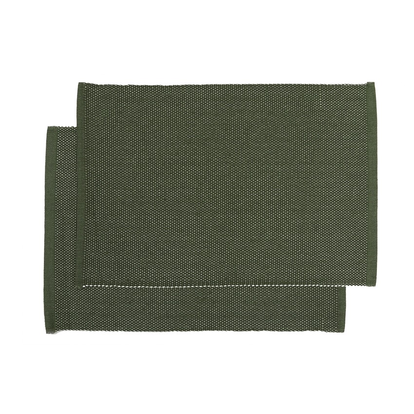 Återvunnen Tablett 2-pack Kalle, Olivgrön/Beige 