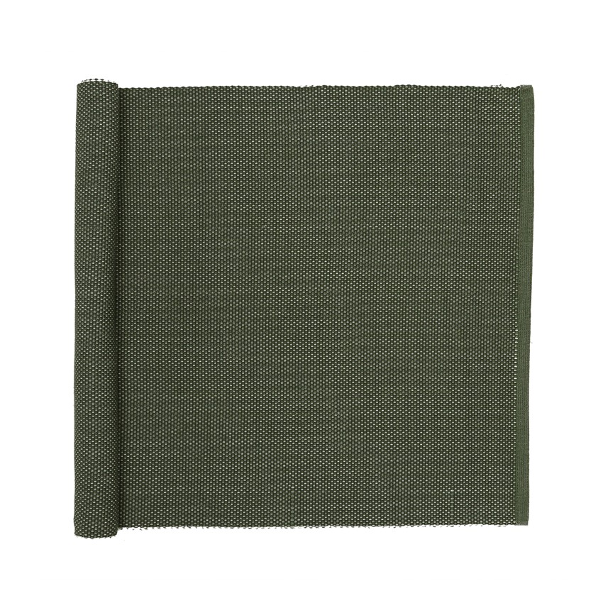 Återvunnen Löpare Kalle, Olivgrön/Beige