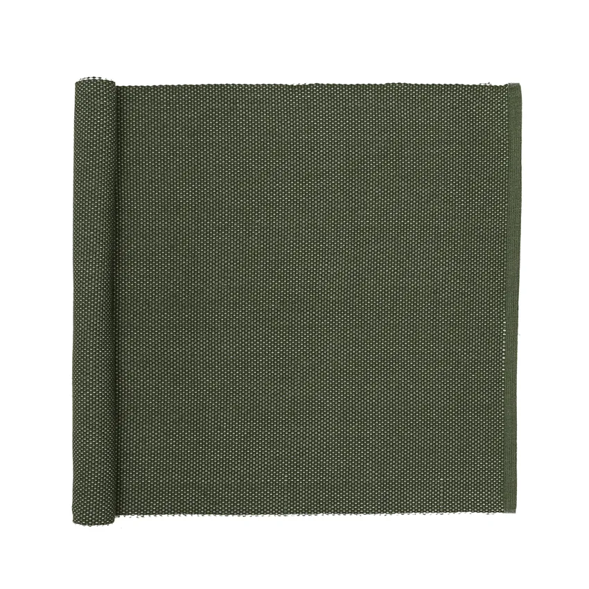 Återvunnen Löpare Kalle, Olivgrön/Beige