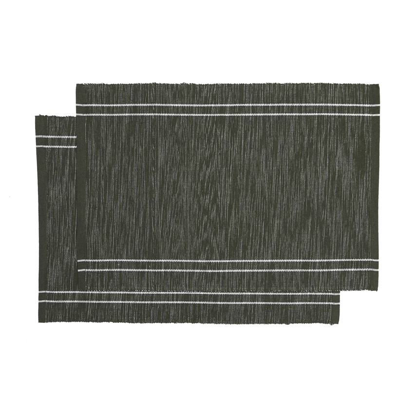 Återvunnen Tablett 2-pack Rune, Olivgrön/Beige