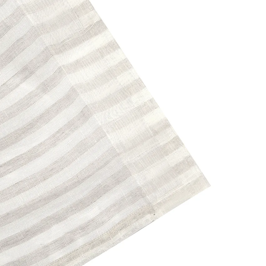 Gardinlängd 2-pack Lotta, Linne/Off-White 