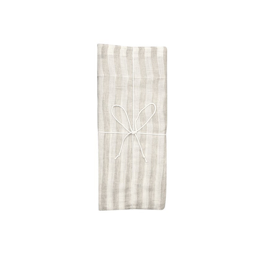 Gardinlängd 2-pack Lotta, Linne/Off-White 