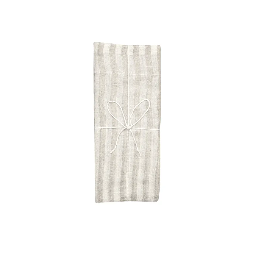 Gardinlängd 2-pack Lotta, Linne/Off-White 