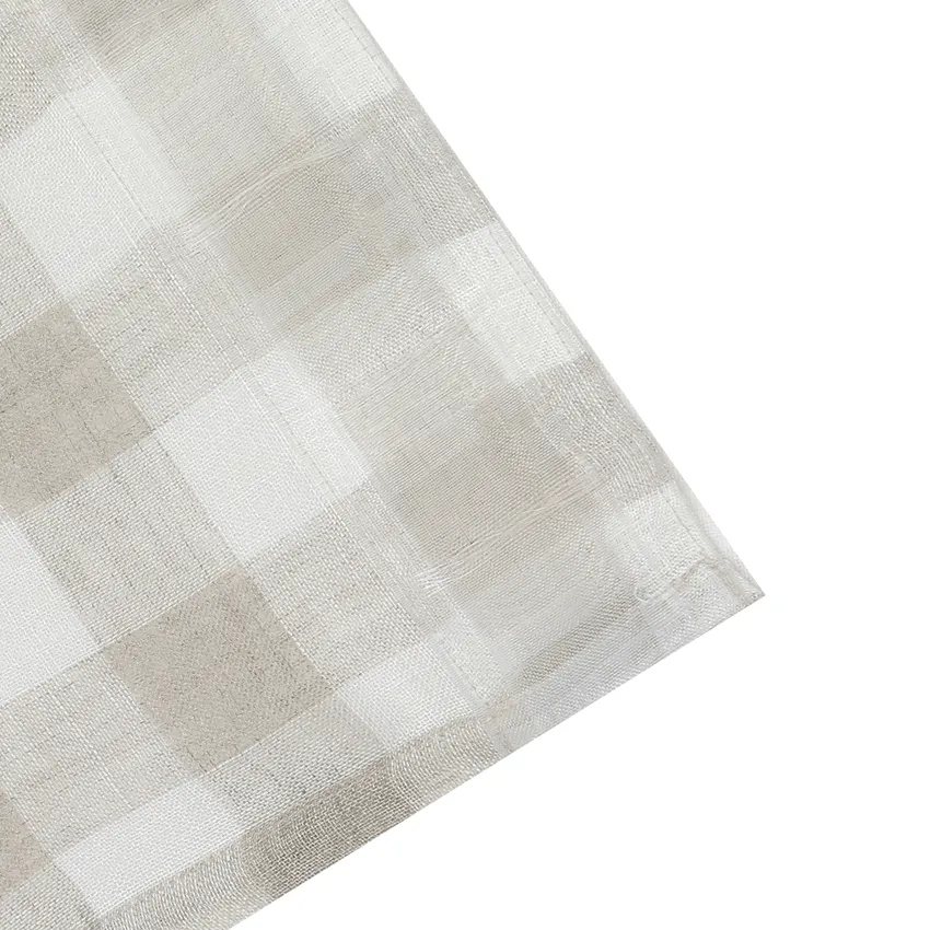 Gardinlängd 2-pack Lisen, Linne/Off-White 