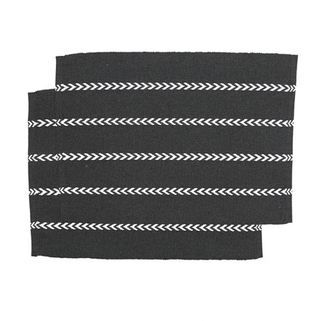 Återvunnen Tablett 2-pack Måns, Mörkgrå/Vit