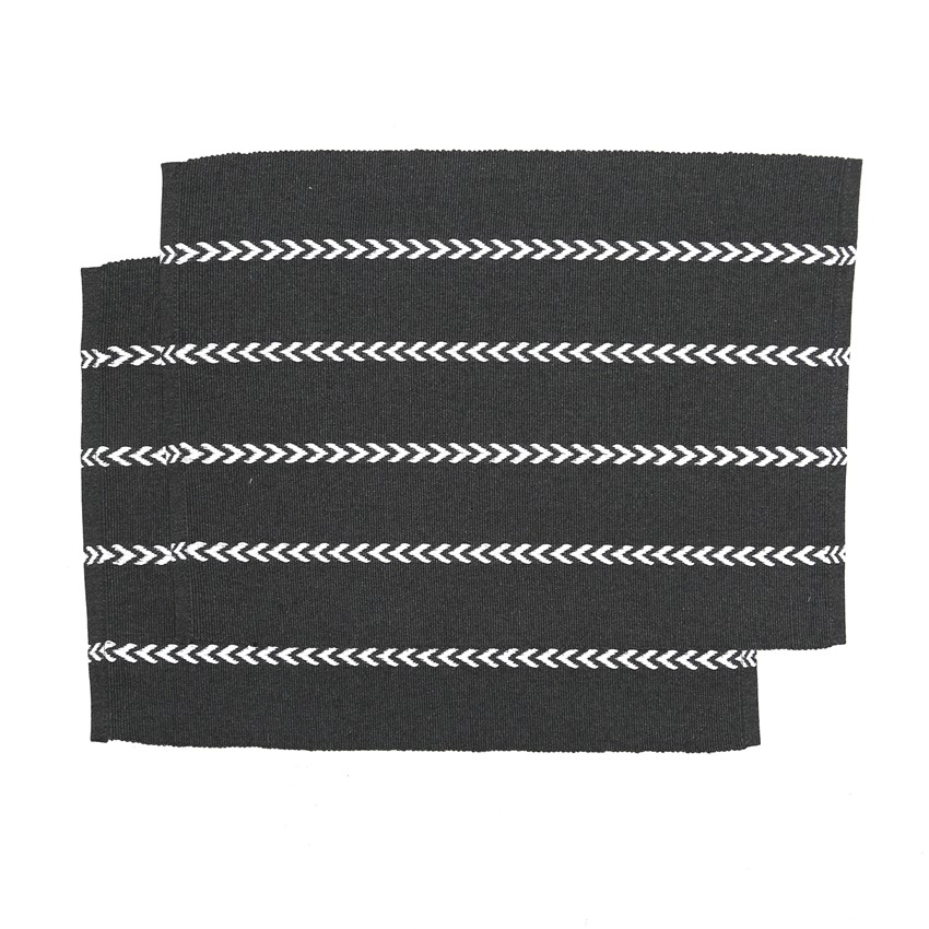 Återvunnen Tablett 2-pack Måns, Mörkgrå/Vit