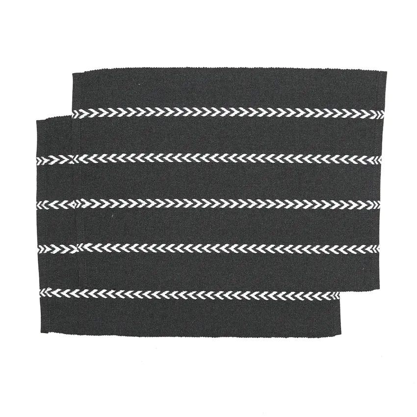 Återvunnen Tablett 2-pack Måns, Mörkgrå/Vit