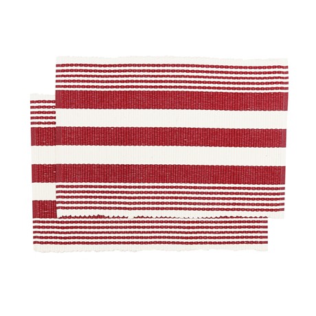 Återvunnen Tablett 2-pack Hedda, Mörkröd/Beige