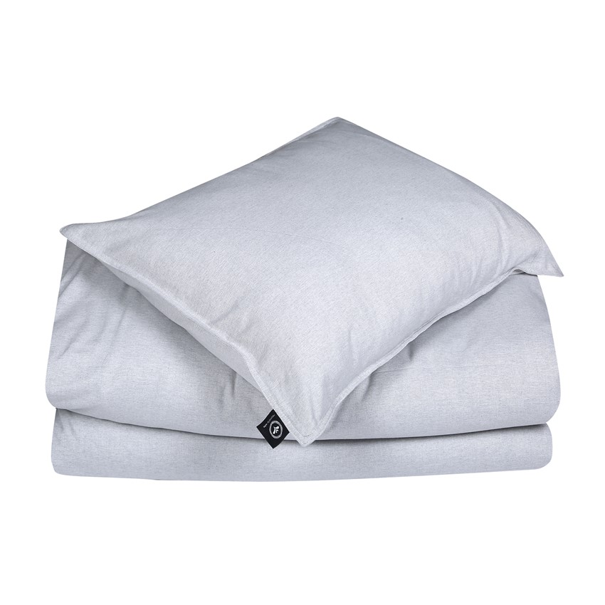Återvunnet Örngott Estelle, Beige/Ljusgrå