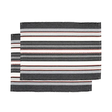 Återvunnen Tablett 2-pack Karin, Svart Multi