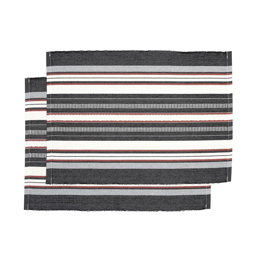 Återvunnen Tablett 2-pack Karin, Svart Multi