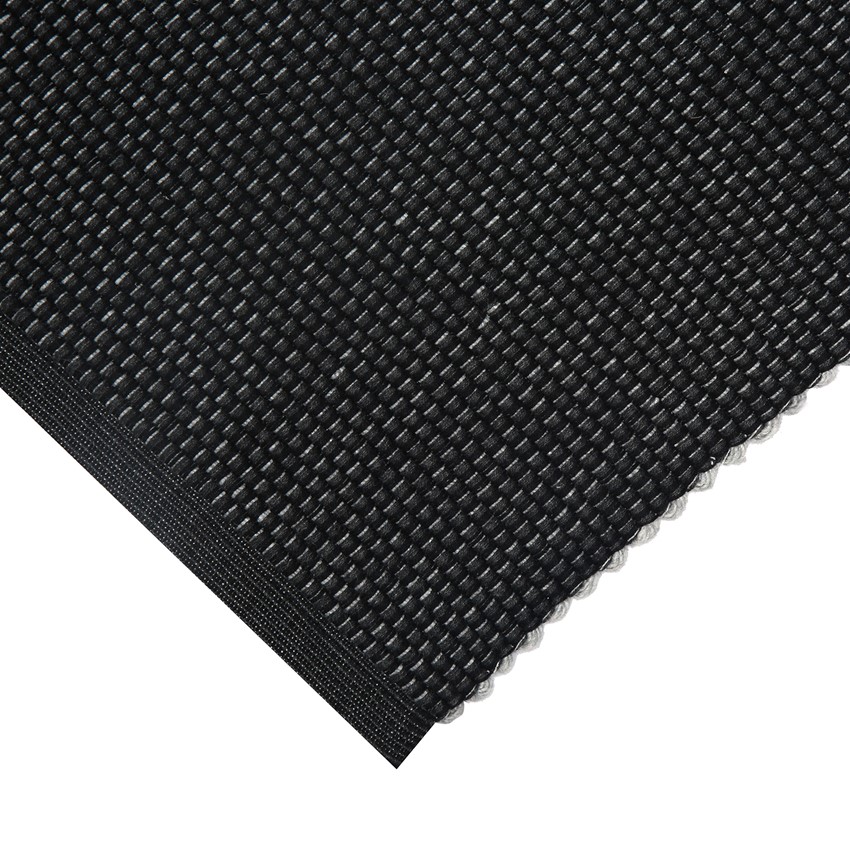 Återvunnen Ripsmatta Kalle, Mörkgrå/Svart