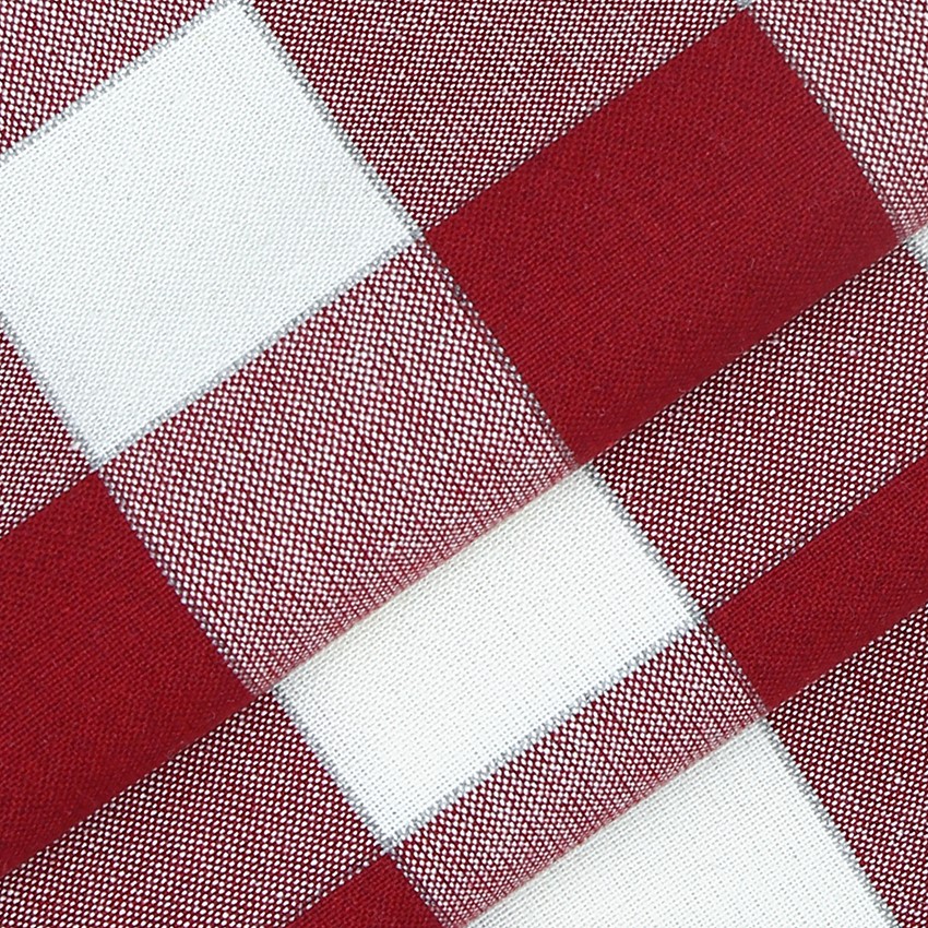Återvunnen Metervara Ted, Mörkröd/Beige