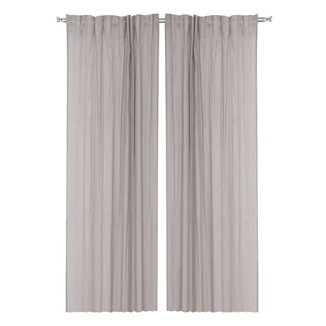 Gardinlängd 2-pack Lisa, Linnegrå