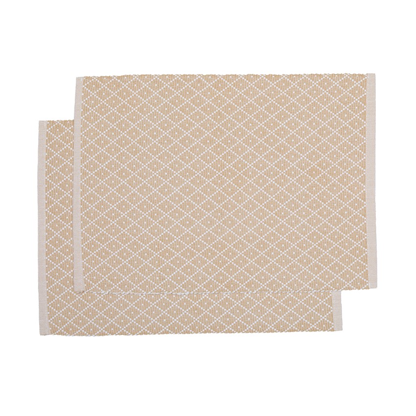 Återvunnen Tablett 2-pack Ella, Sand/Vit