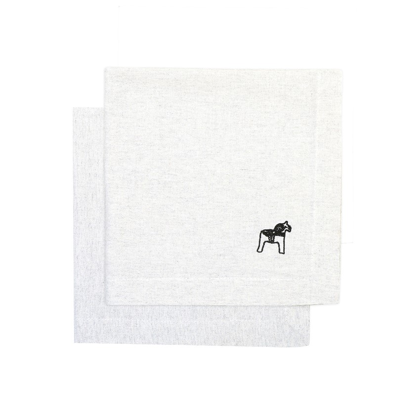 Återvunnen Servett 2-pack Sjurberg, Ecru/Beige
