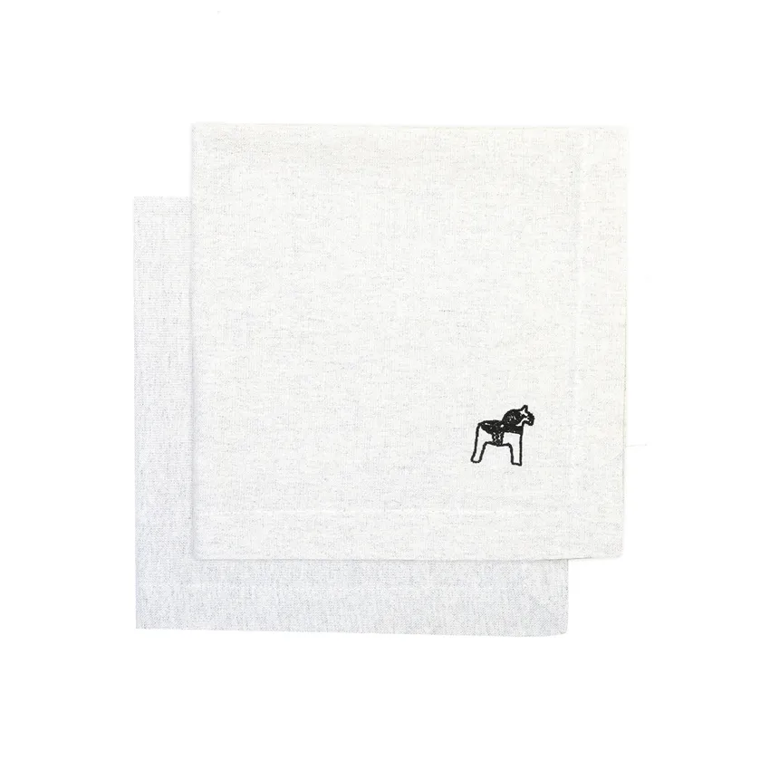 Återvunnen Servett 2-pack Sjurberg, Ecru/Beige