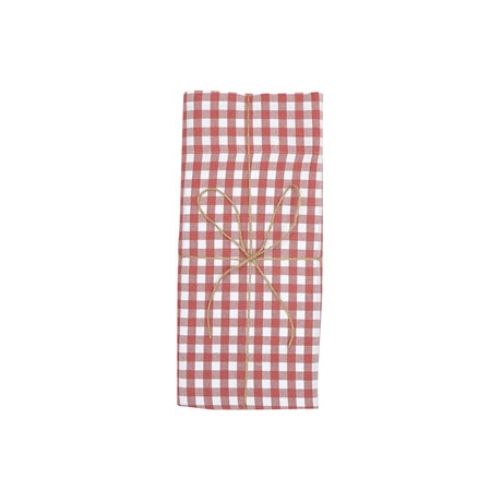 Återvunnen Gardinlängd 2-pack Bella, Rosa/Vit