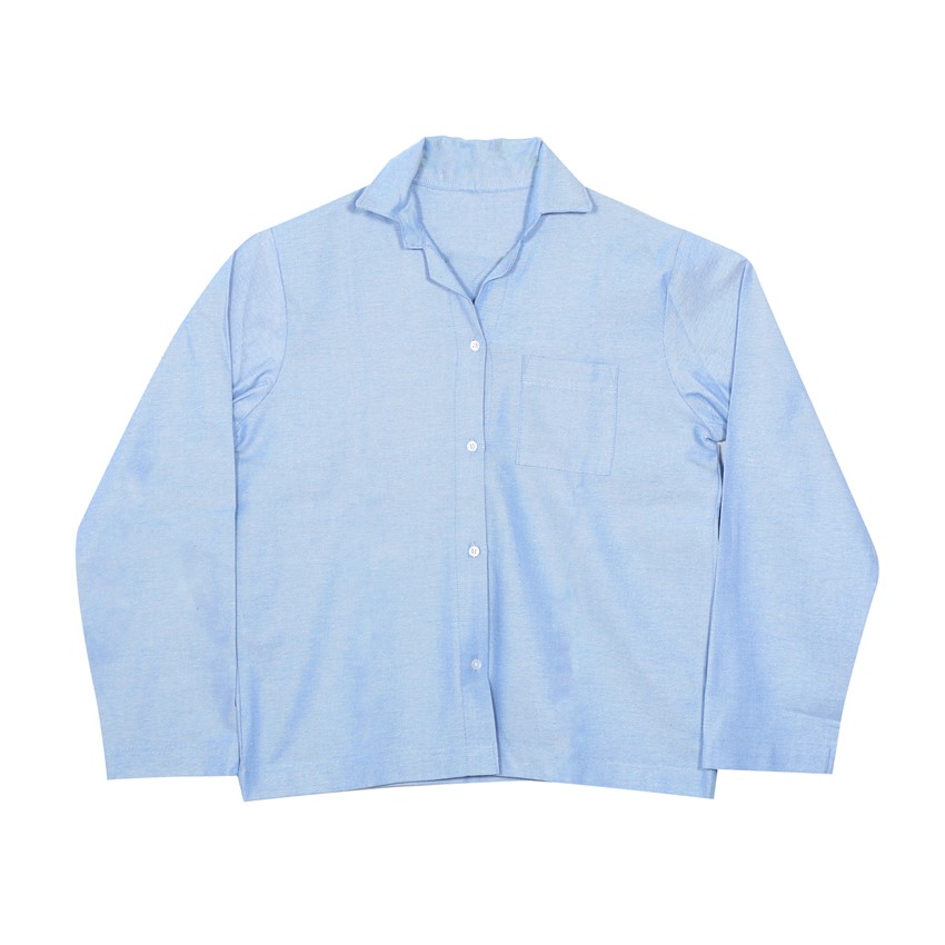 Återvunnet Pyjamasset 2-dels Elvira, Ljusblå/Vit