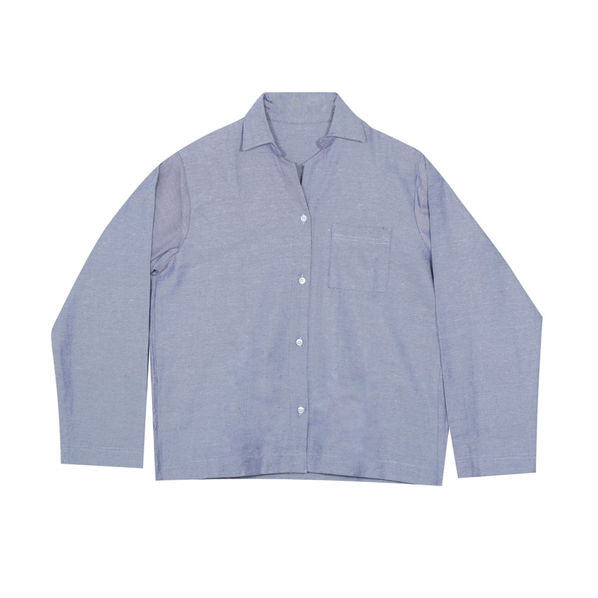 Återvunnet Pyjamasset 2-dels Elvira, Blå/Vit