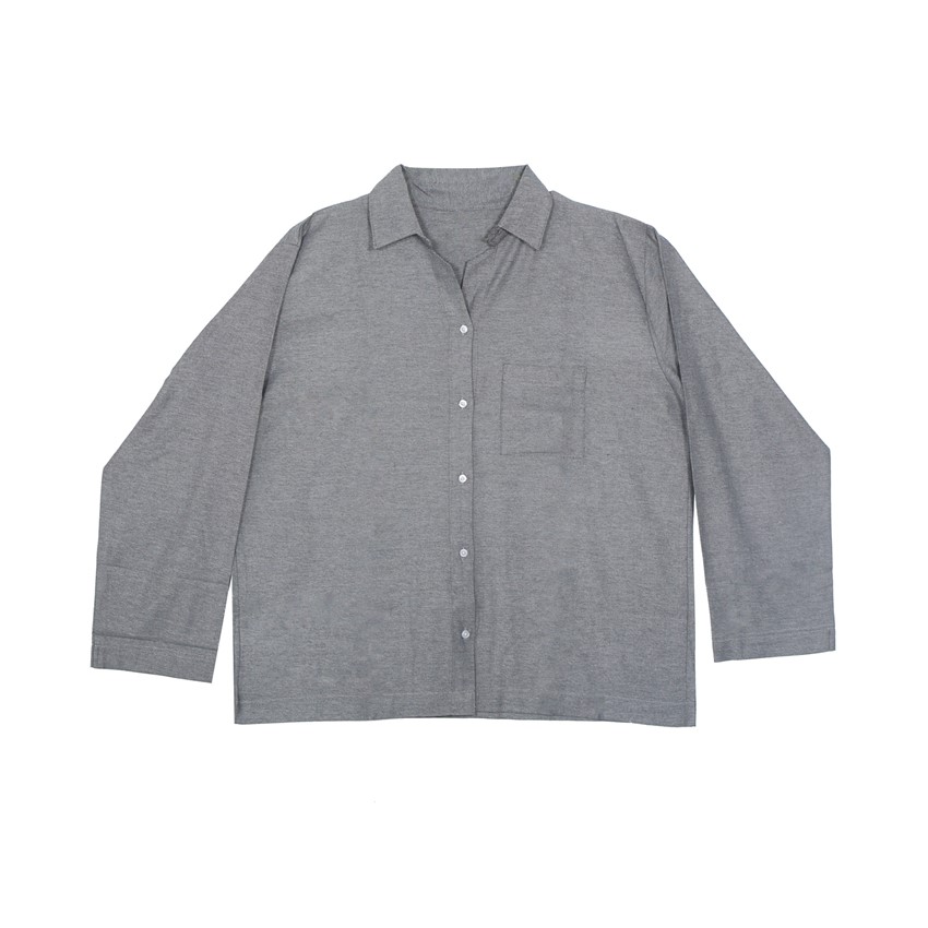 Återvunnet Pyjamasset 2-dels Elvira, Svart/Grå