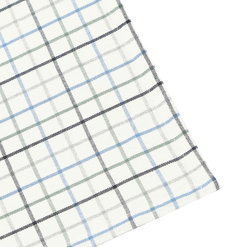 Återvunnen Kökshandduk 2-pack Ruth, Ljusblå/Grå/Beige