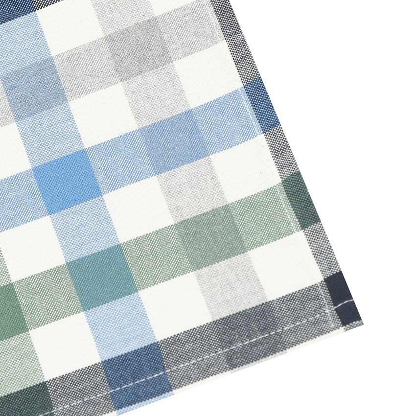 Återvunnen Kökshandduk 2-pack Ruth, Ljusblå/Grå/Beige