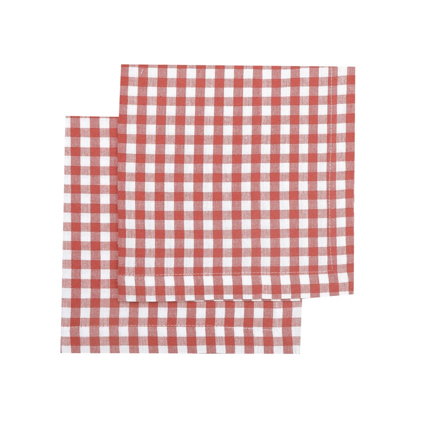 Återvunnen Servett 2-pack Bella, Rosa/Vit