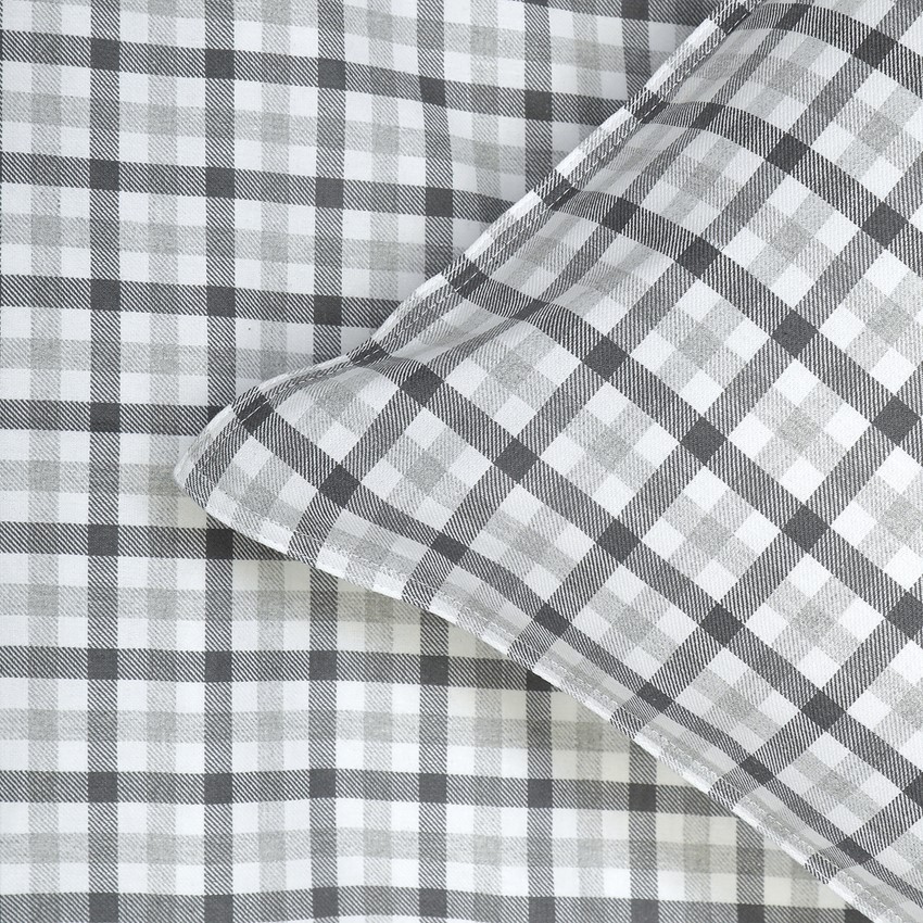 Återvunnet Örngott Elliot, Grå/Mörkgrå/Vit