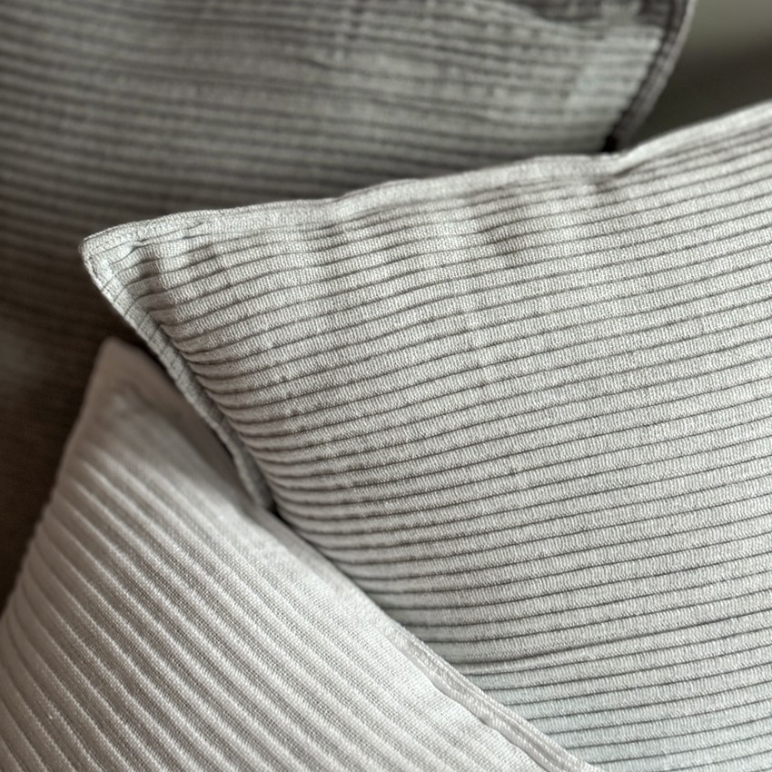 Återvunnet Kuddfodral Samuel, Ljusgrå