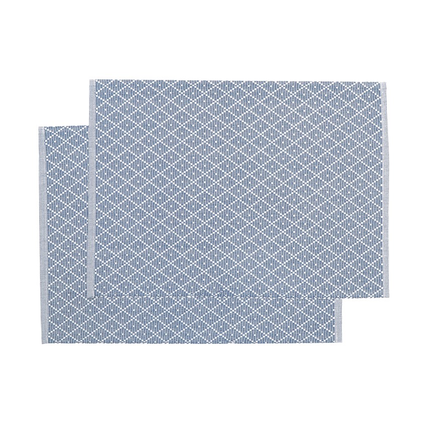 Återvunnen Tablett 2-pack Ella, Gråblå/Vit
