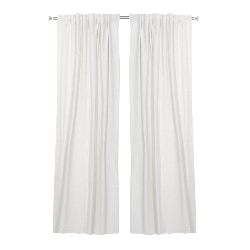 Återvunnen Gardinlängd 2-pack Elin, Beige