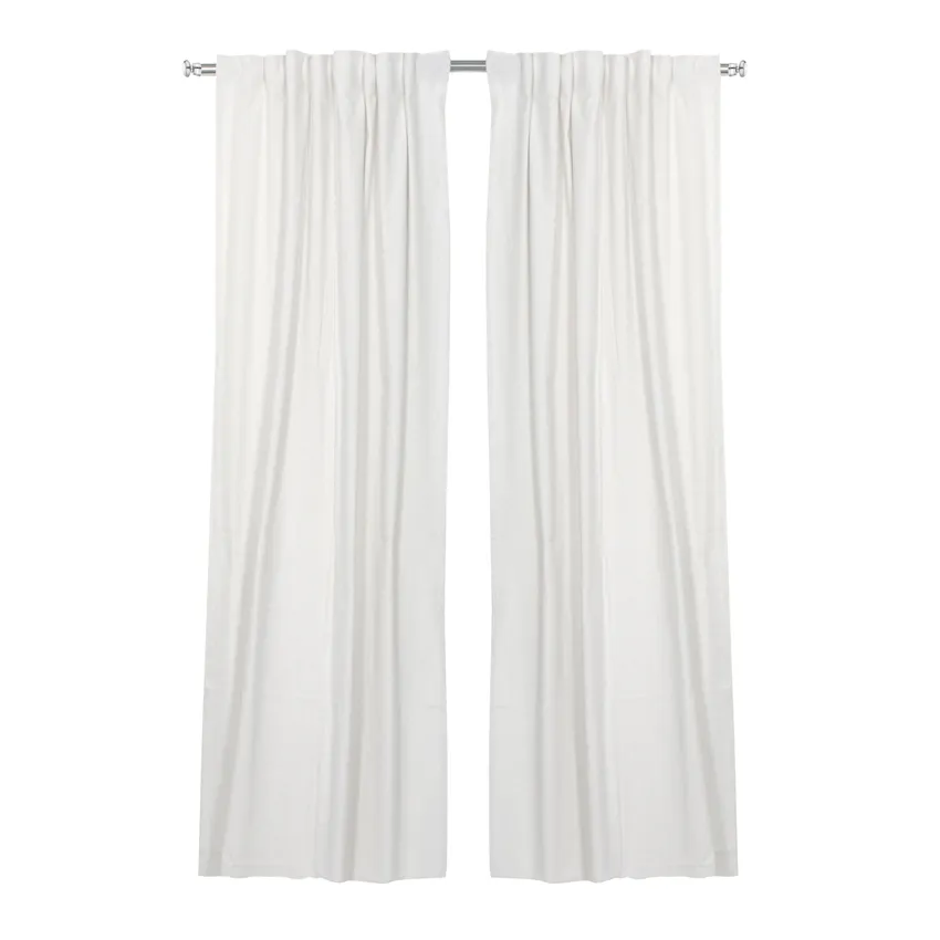 Återvunnen Gardinlängd 2-pack Elin, Beige