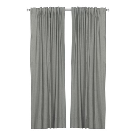Återvunnen Gardinlängd 2-pack Elin, Olivgrön/Beige