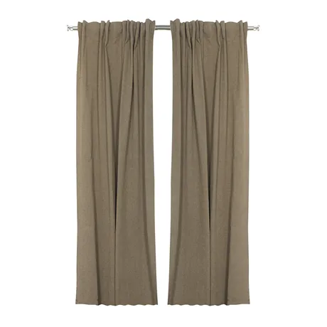 Återvunnen Gardinlängd 2-pack Elin, Sand/Svart