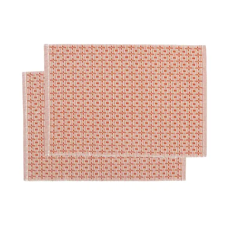 Återvunnen Tablett 2-pack Stella, Rost/Beige